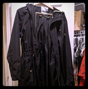 Kensie midi black raincoat
